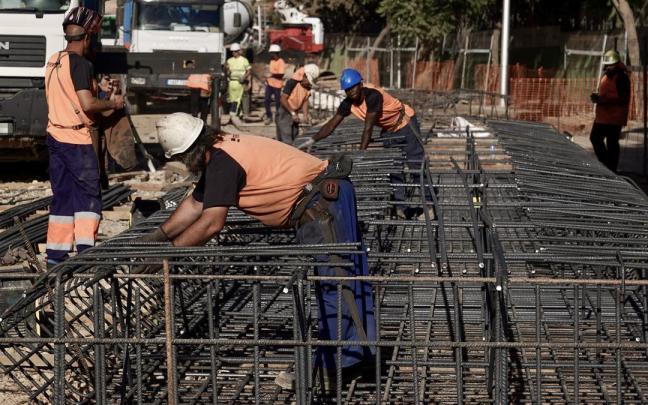Operarios de la construcción.