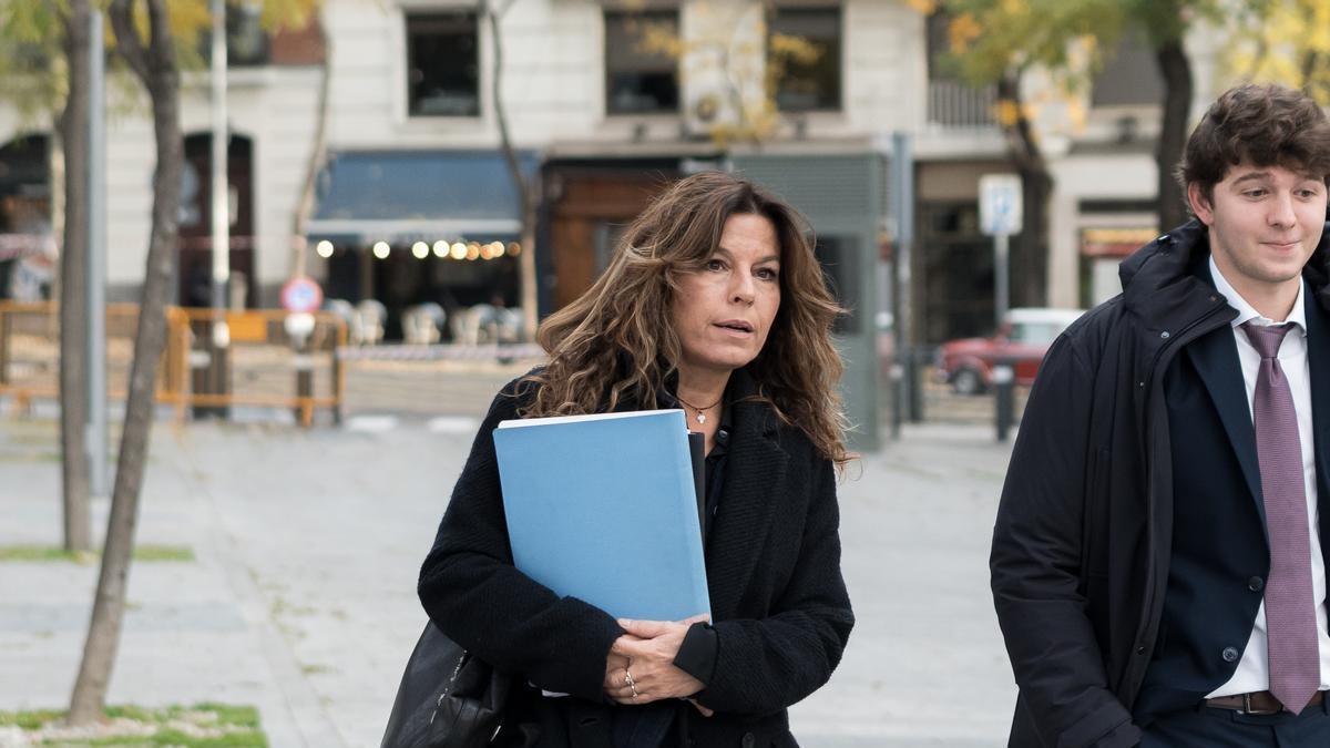 La abogada de Leire Díez, Eva Bejarano, a su llegada a la Audiencia Nacional