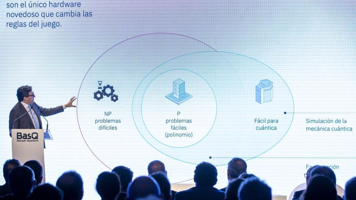 Presentación del acuerdo entre Gobierno Vasco e IBM en Donostia.