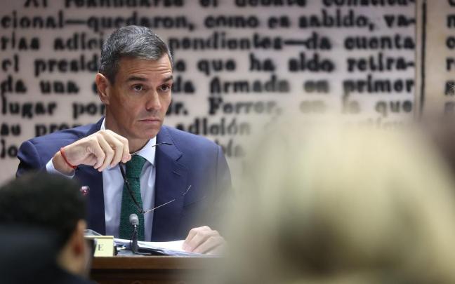 Sánchez comparece en al comisión del Senado sobre el ‘caso Koldo’.