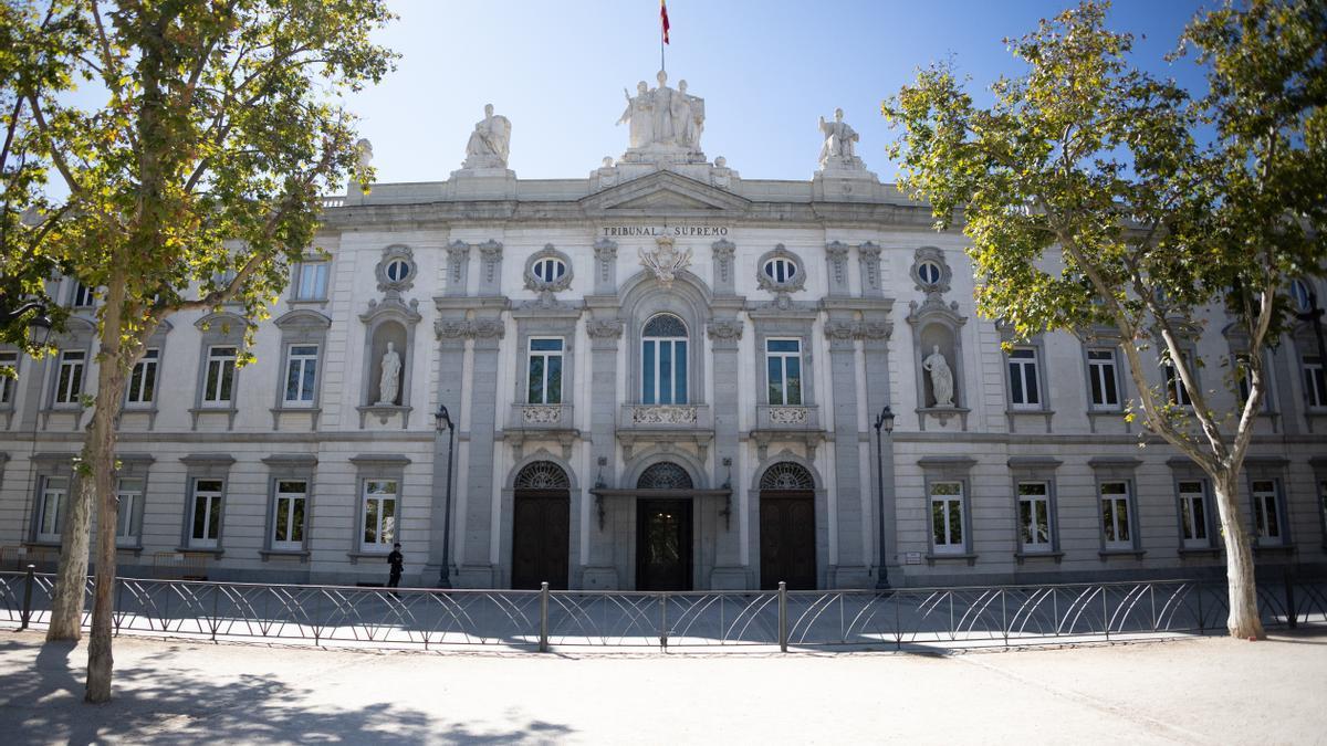 Imagen de la fachada del Tribunal Supremo.