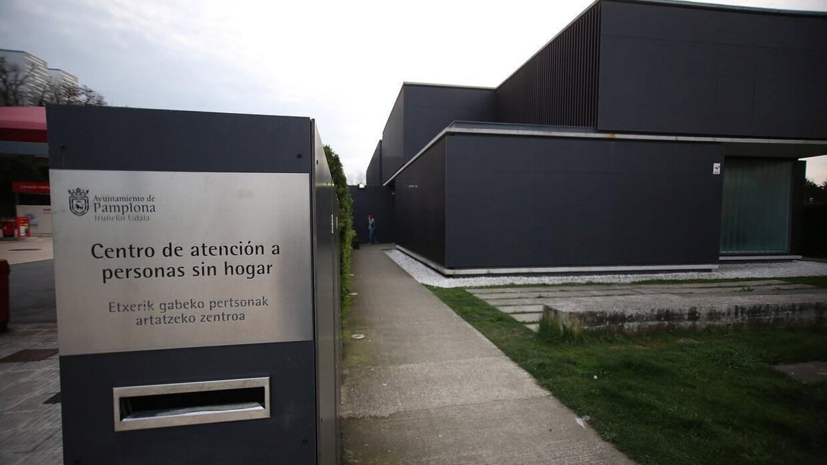 Vista del Centro de Atención a Personas sin Hogar de Trinitarios, en Pamplona.