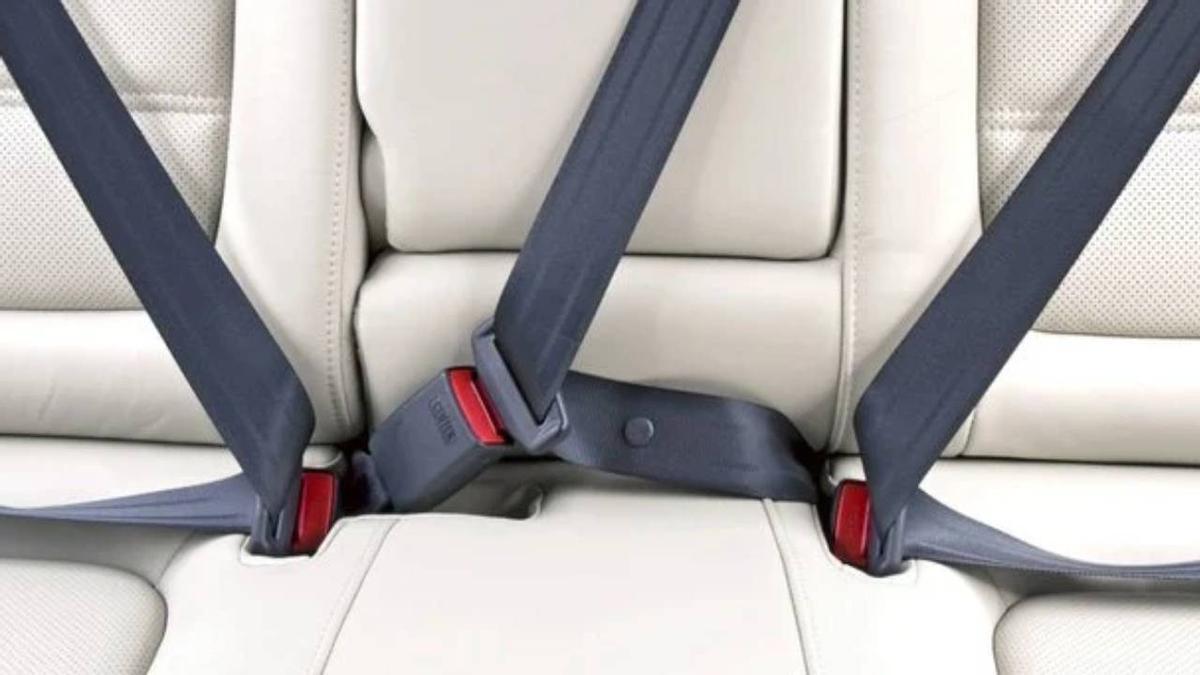 Abrochar los cinturones de los asientos traseros