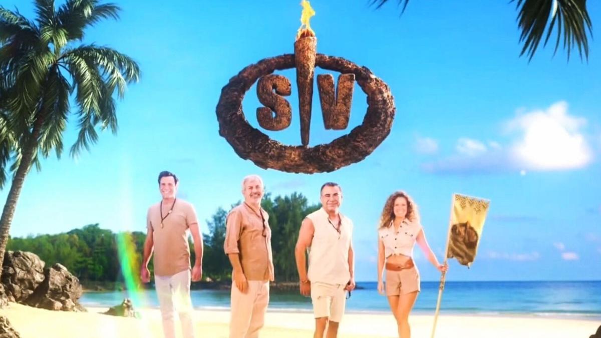 Ion Aramendi, Carlos Sobera, Jorge Javier Vázquez y Laura Madrueño, presentadores de 'Supervivientes'.