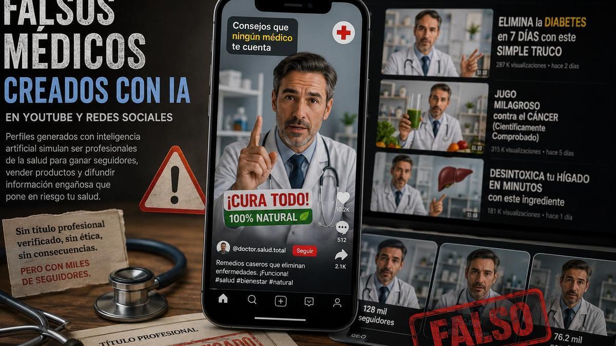Los perfiles de falsos médicos inundan las redes
