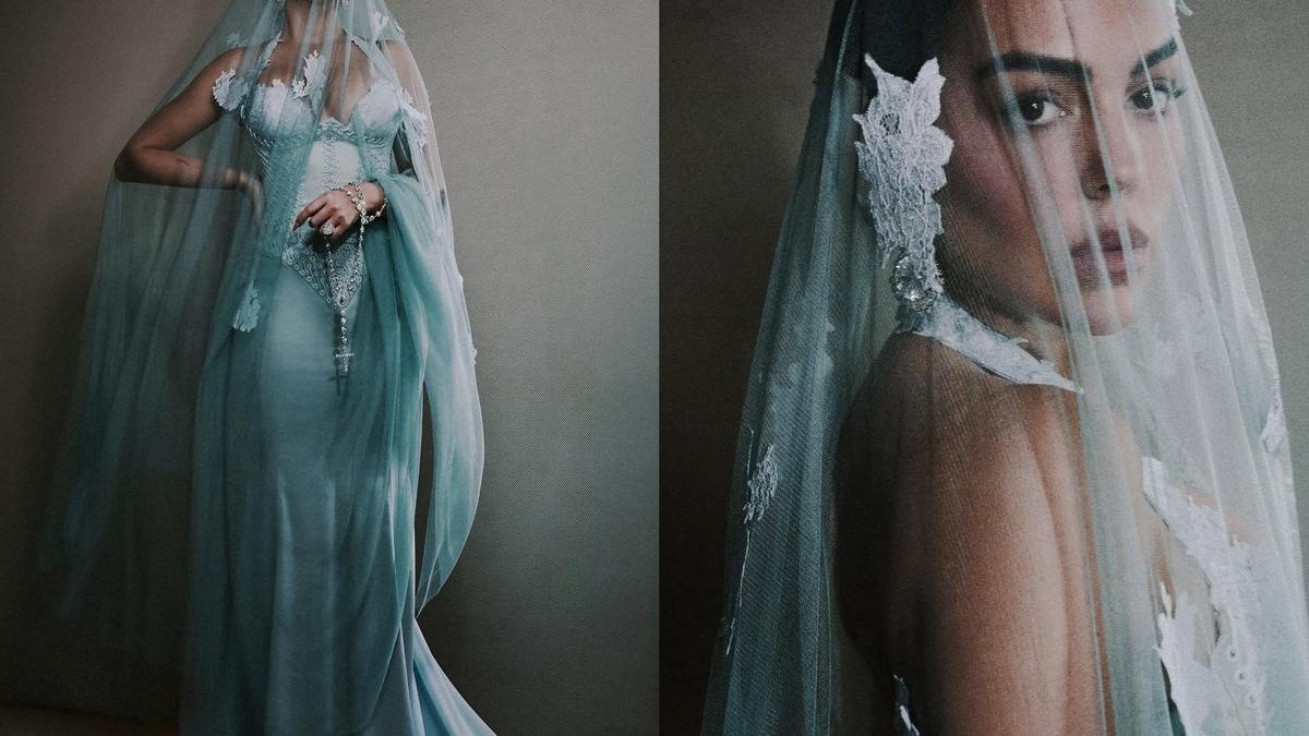 Uno de los secretos mejor guardados es el vestido de novia de Georgina. Aquí, con su estilismo para la pasada Met Gala.