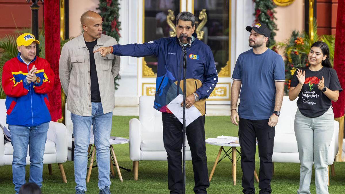 Nicolás Maduro durante un acto celebrado el pasado viernes en Caracas.