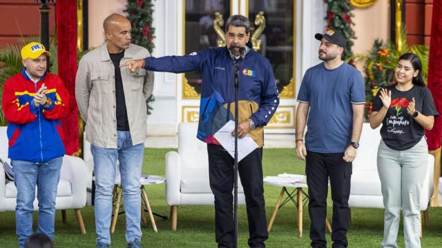 Nicolás Maduro durante un acto celebrado el pasado viernes en Caracas.