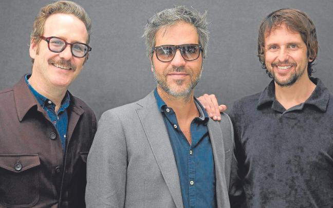 Joaquín Reyes, Ernesto Sevilla y Miguel Esteban presentan 'Pobre diablo'.