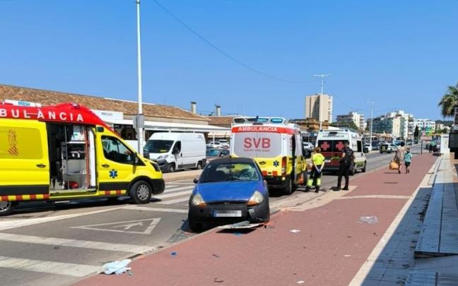 Imagen del siniestro en Jávea