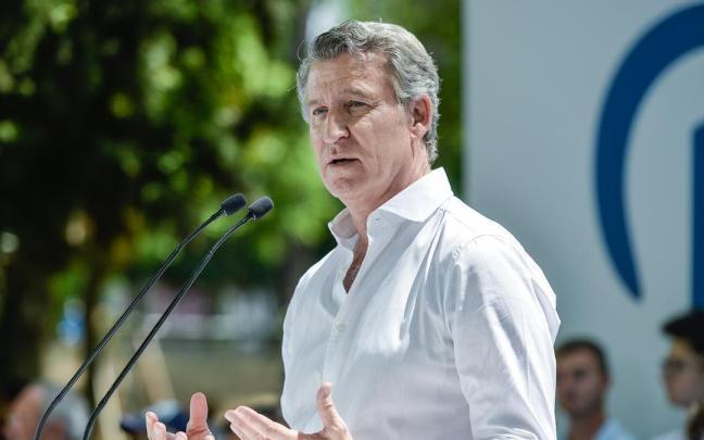 El presidente del PP, Alberto Núñez Feijóo, durante un acto público. / EP El presidente del PP, Alberto Núñez Feijóo, durante un acto público.