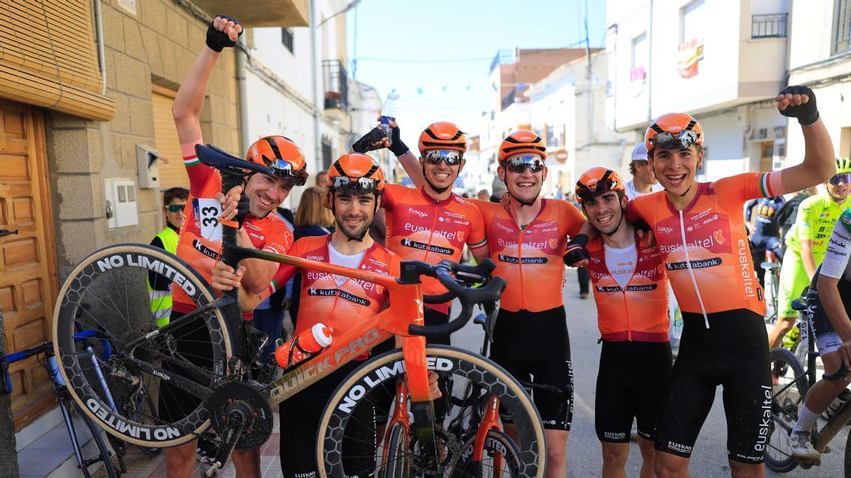 Celebración del Euskalte-Euskadi en el Primavera Ontur Albacete.