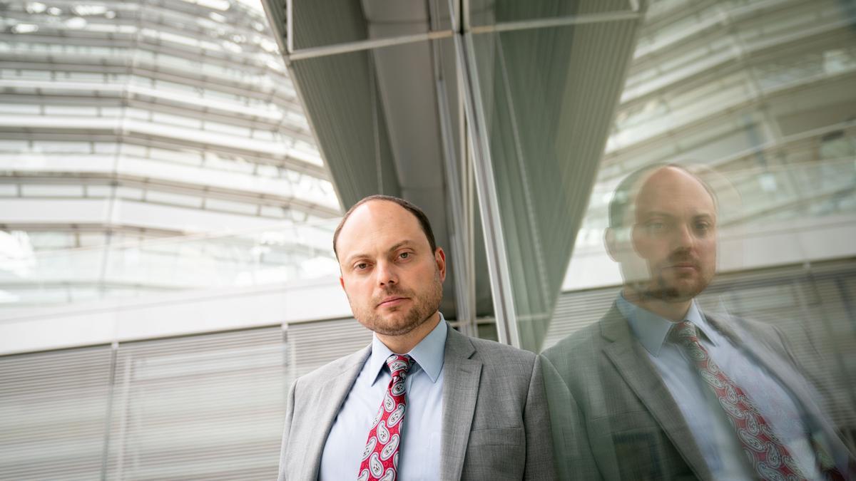 Vladímir Kara-Murzá asiste a un encuentro político en Berlín, 2020.