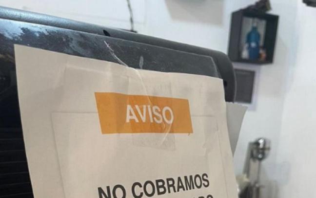 Una parte del cartel del restaurante. / X (@soycamarero) Una parte del cartel del restaurante.
