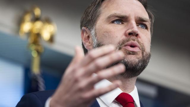 JD Vance, durante su comparecencia.
