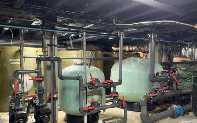 Renovación del sistema de depuración de las piscinas de Astola