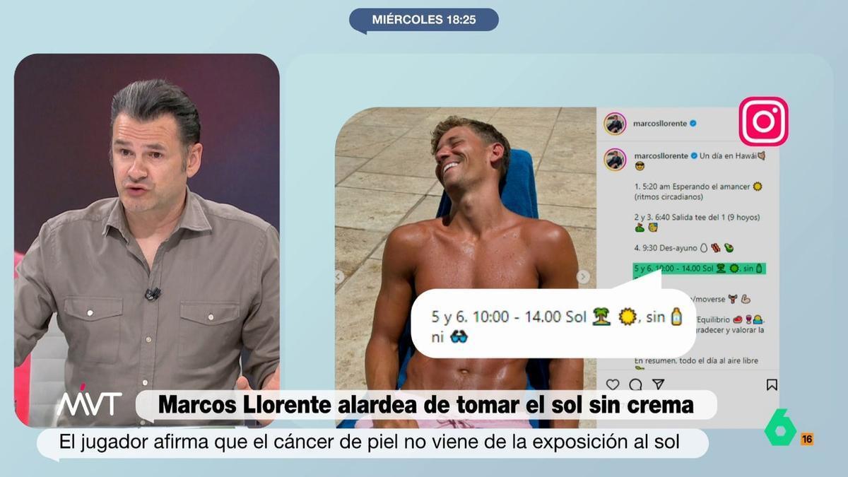 Iñaki López, en 'Más Vale Tarde', habla sobre Marcos Llorente