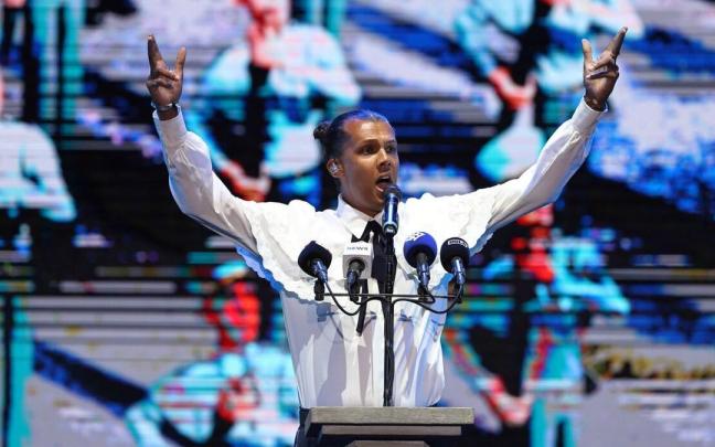 Actuación de Stromae en el BBK Live de 2022.