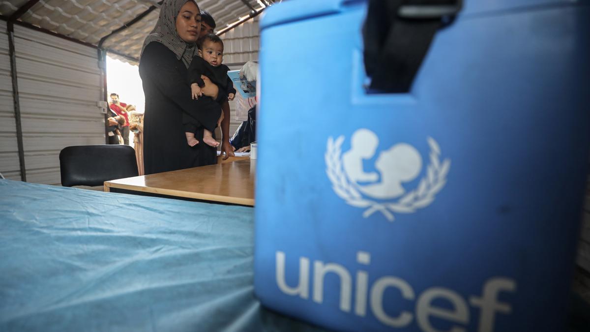 Labores humanitarias de UNICEF en la Franja de Gaza.