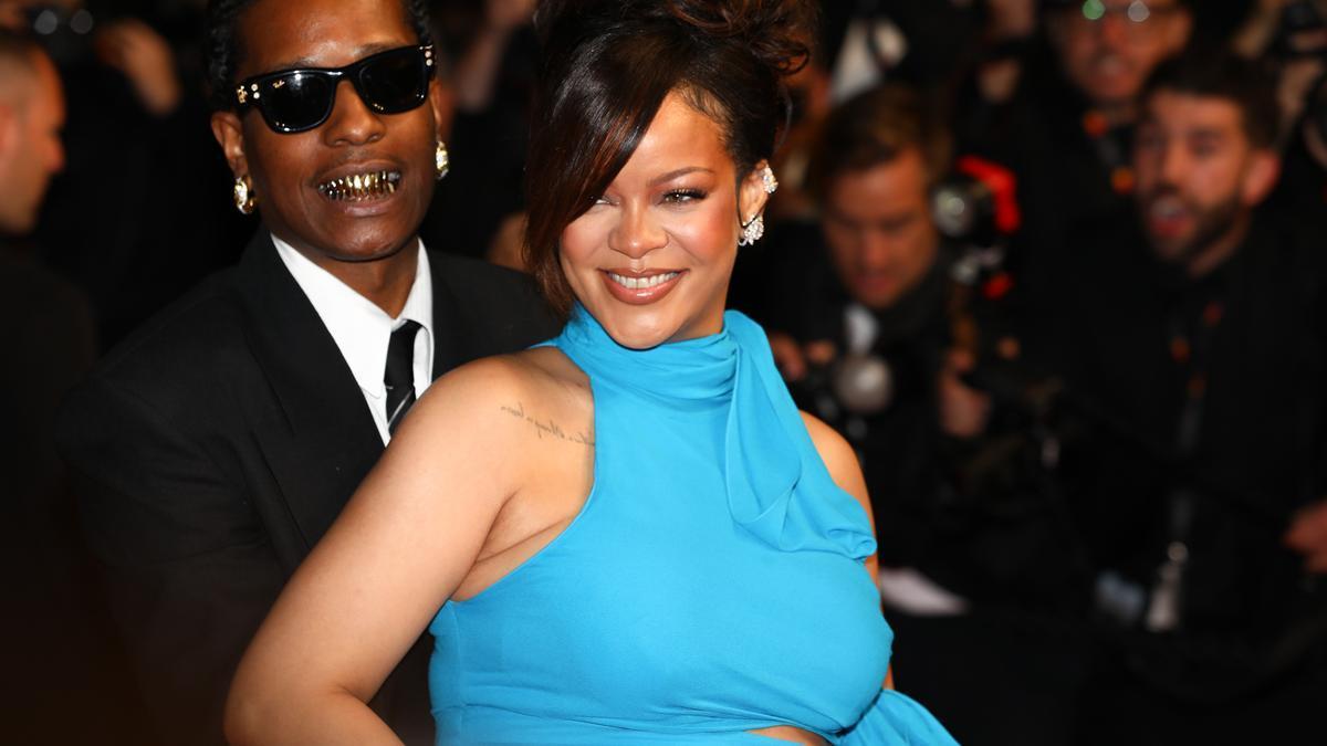 Rihanna y A$AP Rocky en el festival de Cannes.
