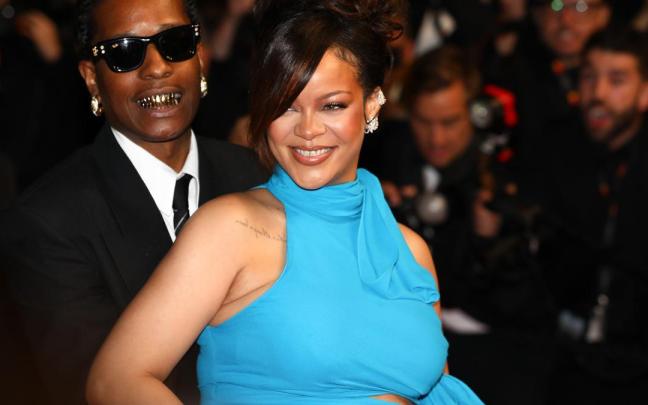 Rihanna y A$AP Rocky en el festival de Cannes.