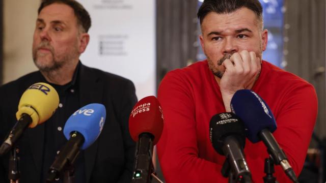 Rufián, durante un acto de ERC.