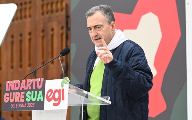 El presidente del Euzkadi Buru Batzar, Aitor Esteban.