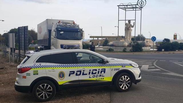 Una patrulla de la Policía Local de Vícar (Almería).