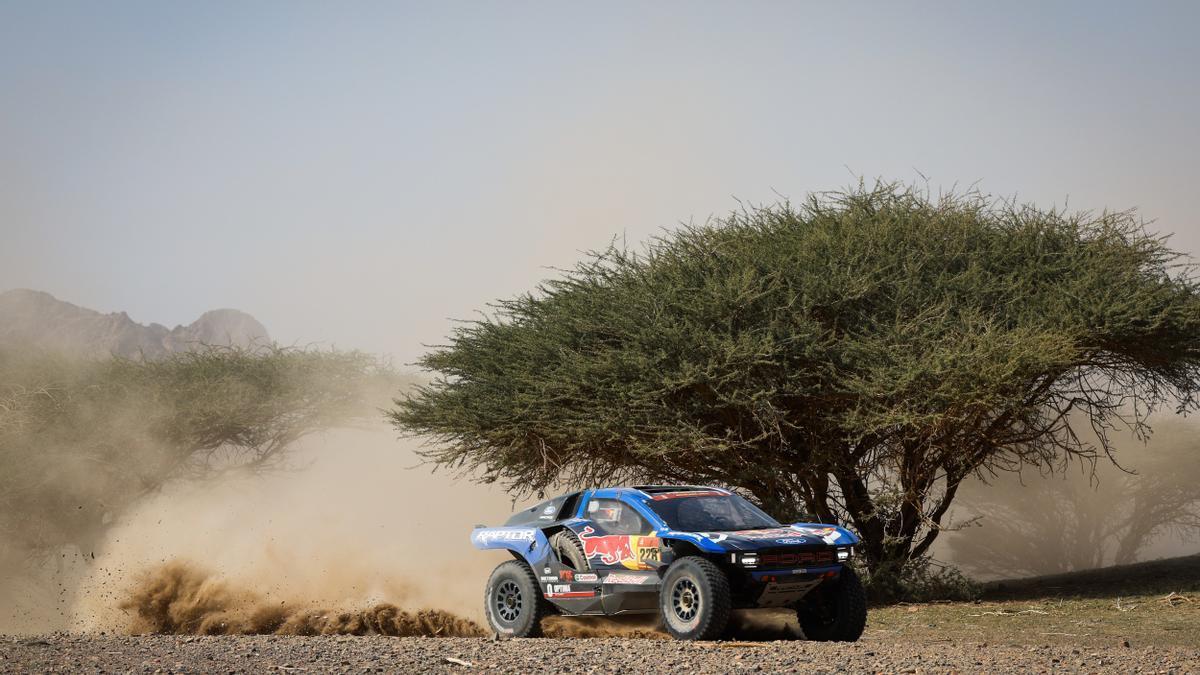 Mitch Guthrie, en acción durante la tercera etapa del Dakar, en la que se impuso.