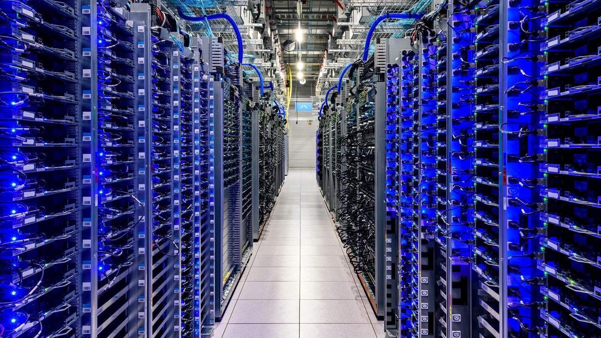 Imagen del interior de un centro de datos