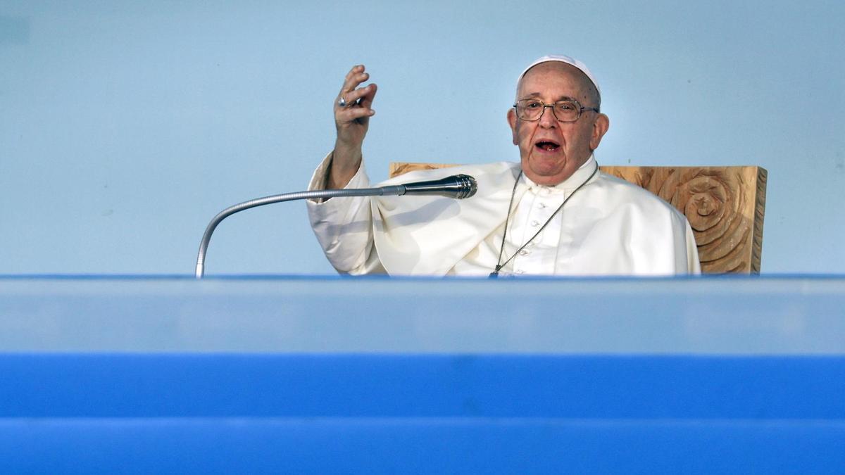 El Papa Francisco, durante la Jornada Mundial de la Juventud, en Lisboa