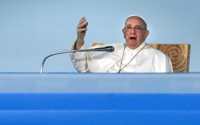 El Papa Francisco, durante la Jornada Mundial de la Juventud, en Lisboa