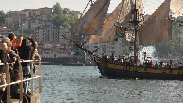 Uno de los barcos de la anterior Itsas Festibala
