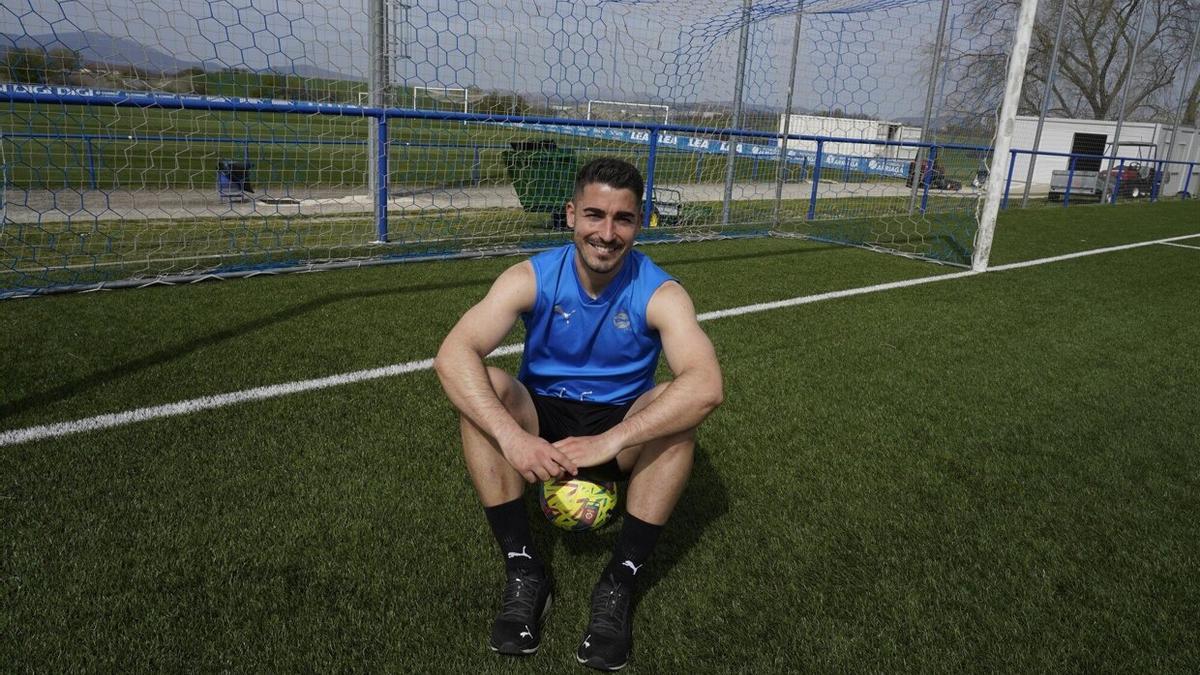 Toni Moya, durante su entrevista con Diario de Noticias de Álava.