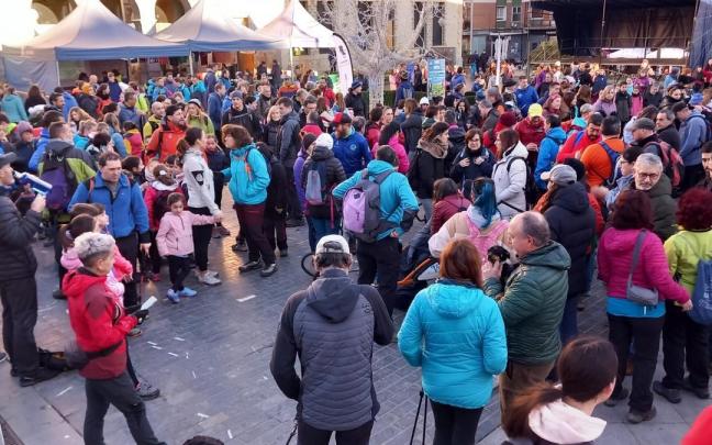 La plaza Juan Urrutia de Amurrio en una pasada edición de la Babio Igoera