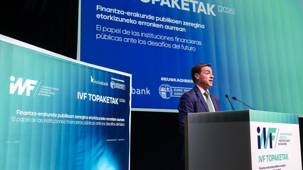 Pradales durante la clausura de IVF Topaketak 2026.