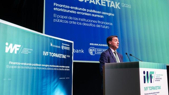 Pradales durante la clausura de IVF Topaketak 2026.