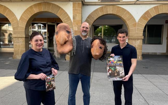 Presentación del festival Amoreszena en Amorebieta-Etxano.