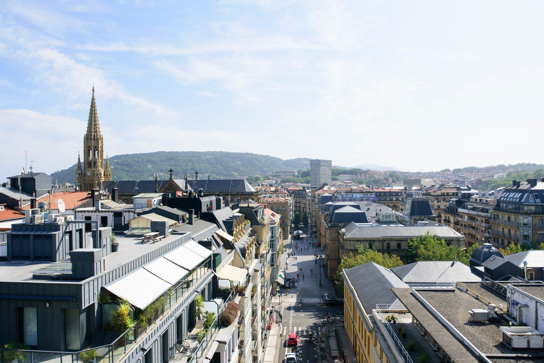 Vistas desde el Mirador de San Bartolomé en Donostia.