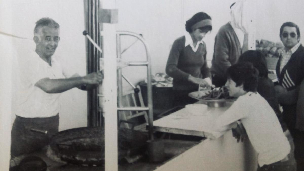 Foto del archivo familiar en la que aparece Antonio Malo, el abuelo de María Malo.