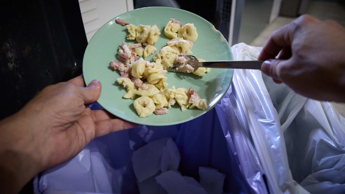 Cada año se tiran a la basura más de un millón de toneladas de comida en todo el Estado.