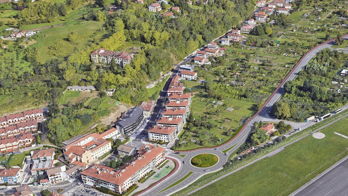 Tramo en el que construirá el bidegorri.