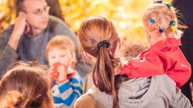 Imagen de una familia numerosa.