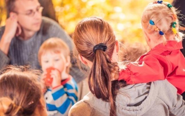 Imagen de una familia numerosa.