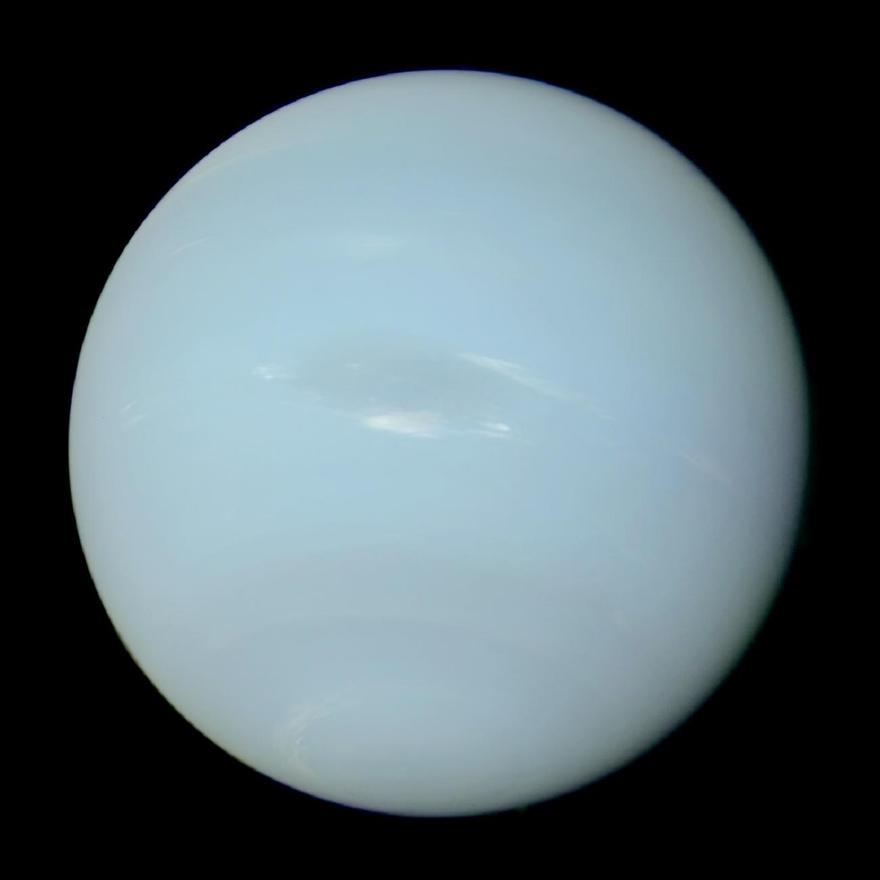 Imagen del plantea Neptuno tomada por la sonda espacial Voyager 2 en 1989.