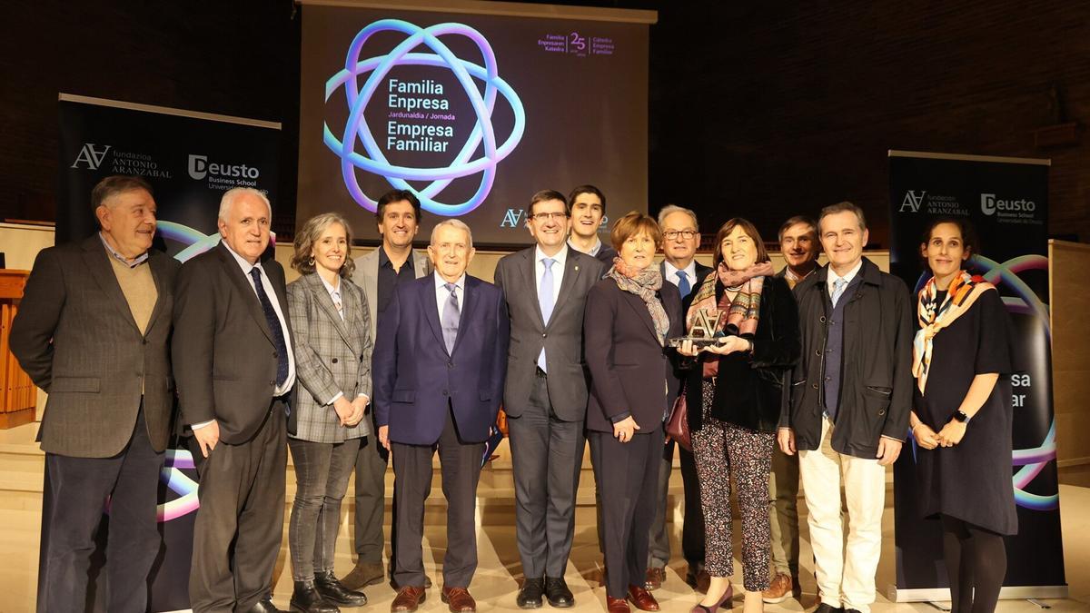 Participantes en la Jornada de la Empresa Familiar, que el jueves celebró sus bodas de plata.