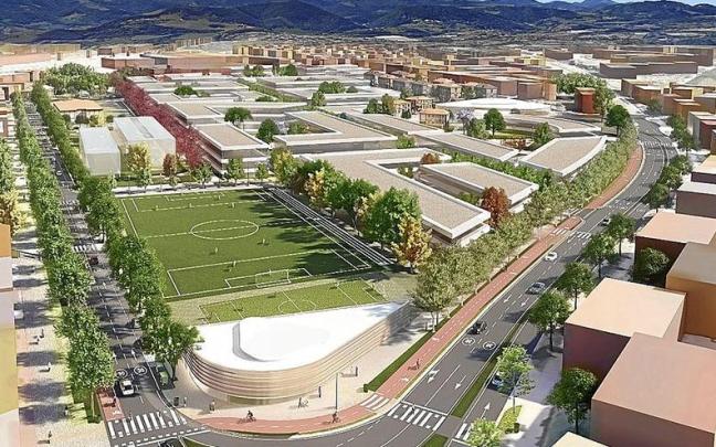 Infografía del proyecto previsto para el ámbito San Miguel Anaka. | FOTO: AYUNTAMIENTO DE IRUN