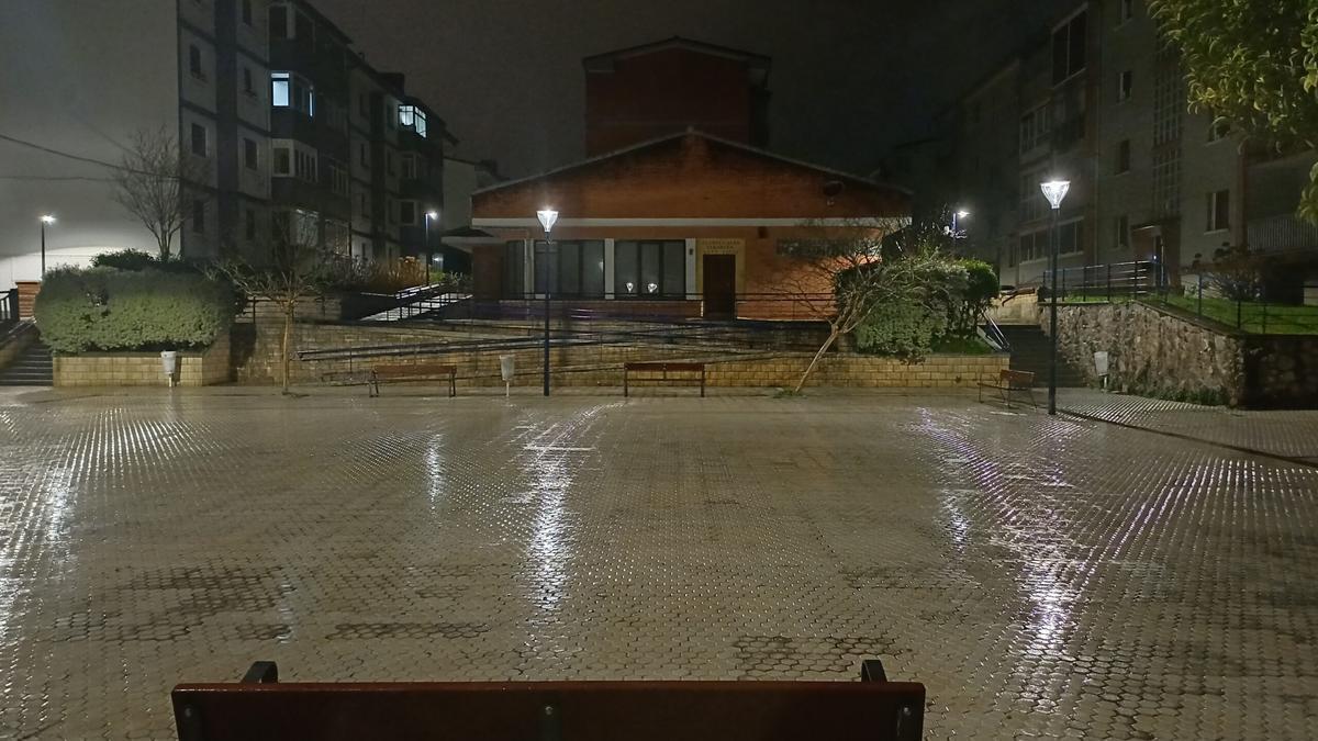 Plaza Ganbo, con la nueva iluminación
