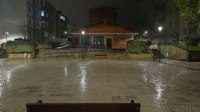 Plaza Ganbo, con la nueva iluminación