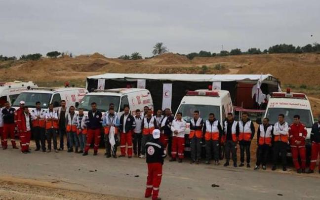 Equipos de la Media Luna Roja Palestina Equipos de la Media Luna Roja Palestina